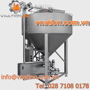 cylindrical-conical silo / meat / for the food industry