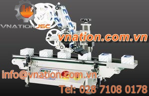top labelling machine / high-speed / automatic
