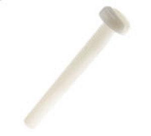 slotted screw / countersunk head / plastic / chemical-resistant