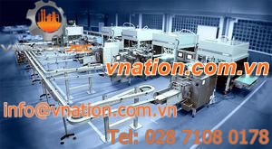 chain conveyor / accumulation / modular / horizontal