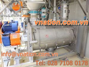 plowshare mixer / batch / stainless steel / for powders
