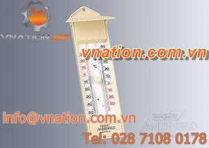analog thermometer / liquid / surface-mount / industrial