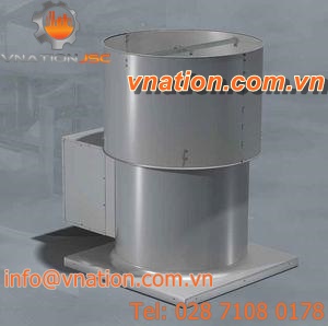 axial fan / exhaust / belt-driven / tube