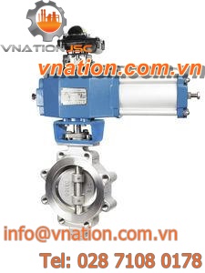 butterfly valve / pneumatic / control