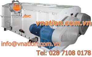 horizontal mixer / screw / batch / solid/liquid
