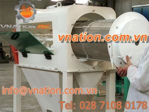 drum sieve / rotary / for bulk materials / for seeds and grains