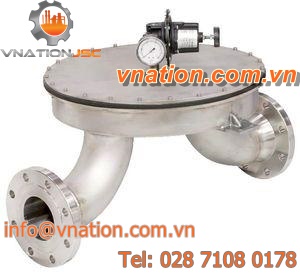 diaphragm valve / pressure-control / low-pressure / for exhaust gas