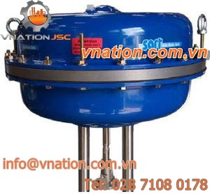 pneumatic valve actuator / linear / double-acting / with integrated safety