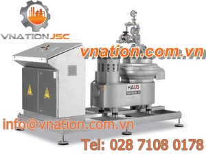 centrifugal separator / particle / for milk / industrial