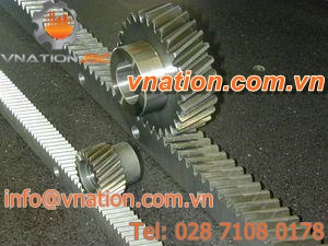 helical rack and pinion / custom-made / worm