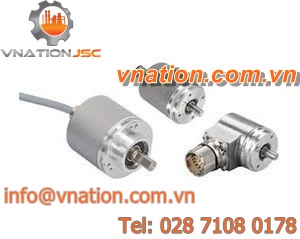 incremental rotary encoder / solid-shaft / analog
