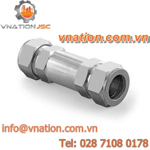spring check valve / general purpose / brass / stainless steel