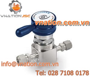 diaphragm valve / lever / control / metal