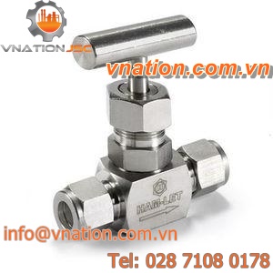 needle valve / manual / shut-off / for chemicals