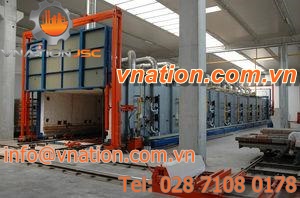 heating furnace / tunnel / gas-fired / pressure