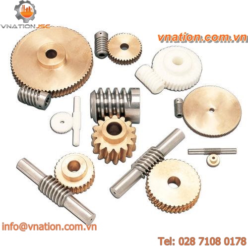 worm gear / helical-toothed / wheel / hub