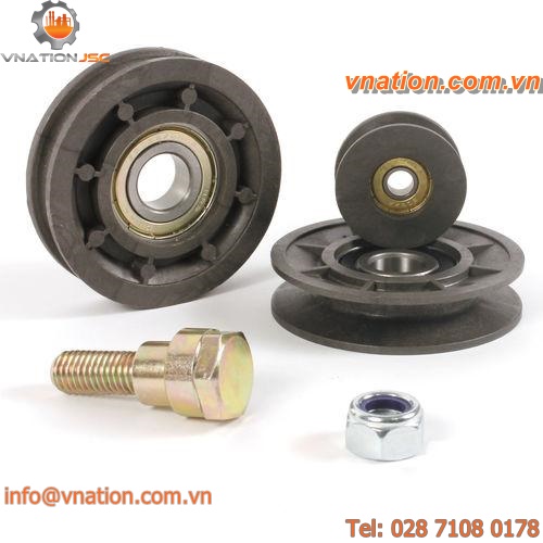tension pulley / V-belt / flat belt / round belt