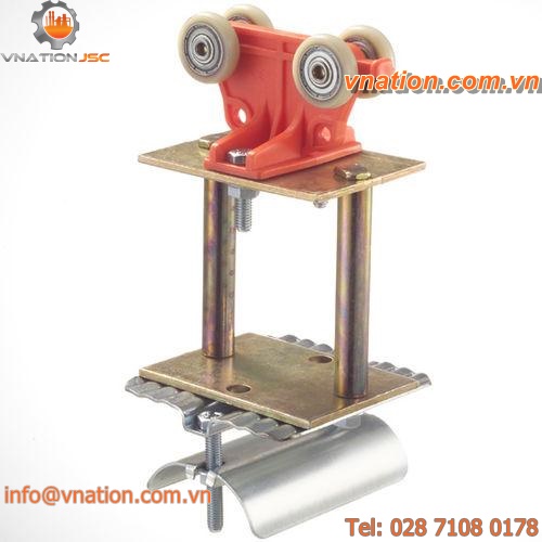 galvanized steel cable trolley / nylon / with clamp