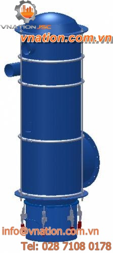 cyclone dust collector / pulse-jet backflow / modular / for explosive dust