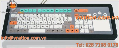 embedded keyboard / membrane / with touchpad / IP65