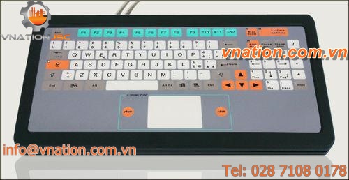 embedded keyboard / with touchpad / IP65
