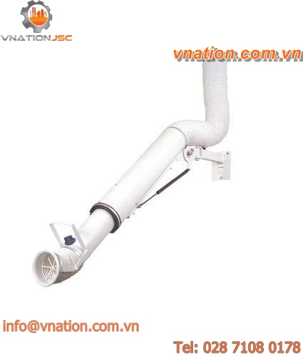 ceiling-mount extraction arm / flexible / telescopic / for welding fumes