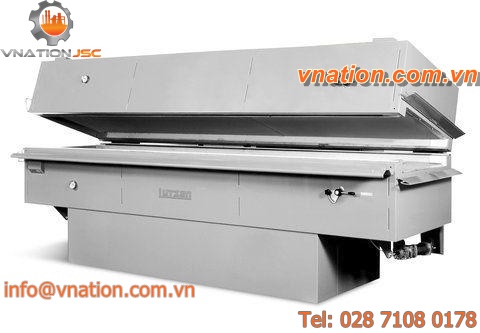 hot air impingement oven / heat treatment / natural convection / for the plastics industry