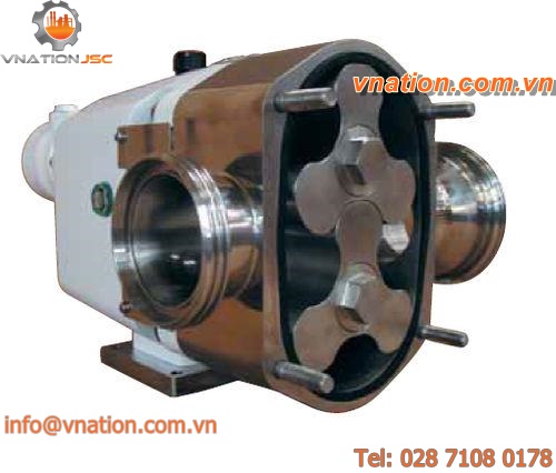 food product pump / electric / rotary lobe / for hygienic applications