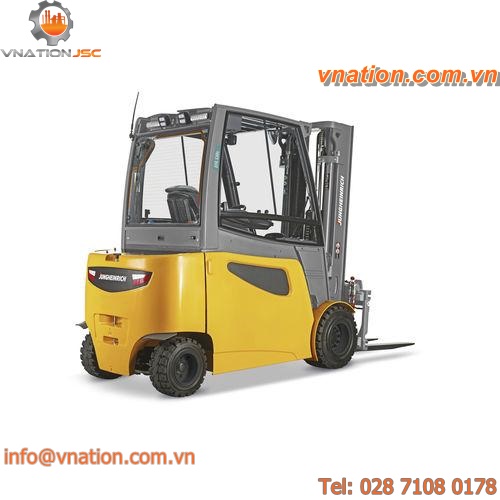 electric forklift / ride-on / transport / 4-wheel