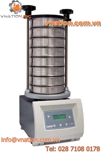 circular vibrating sieve shaker / for liquids / control / laboratory