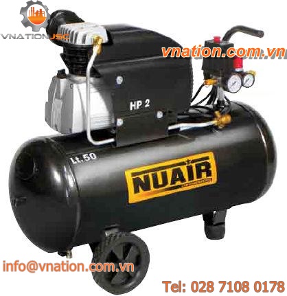 air compressor / piston / mobile / lubricated