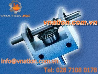bevel gear reducer / orthogonal / miniature / for shafts