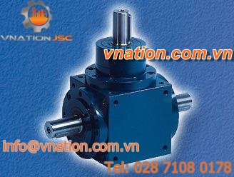 bevel gear reducer / orthogonal / for shafts / precision
