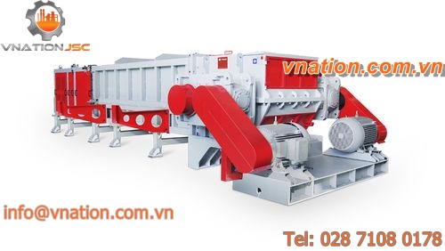 single-shaft shredder / rugged