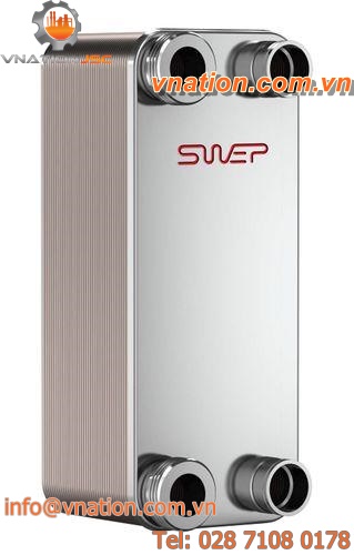 plate heat exchanger / liquid/liquid / compact