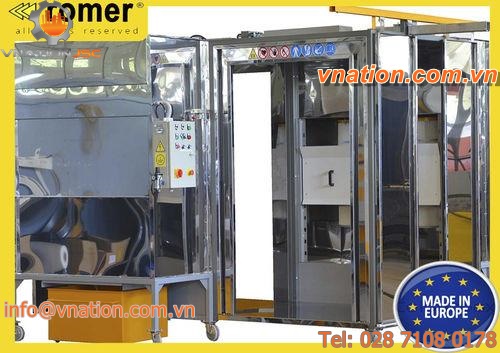 open paint booth / filter / for degreasing