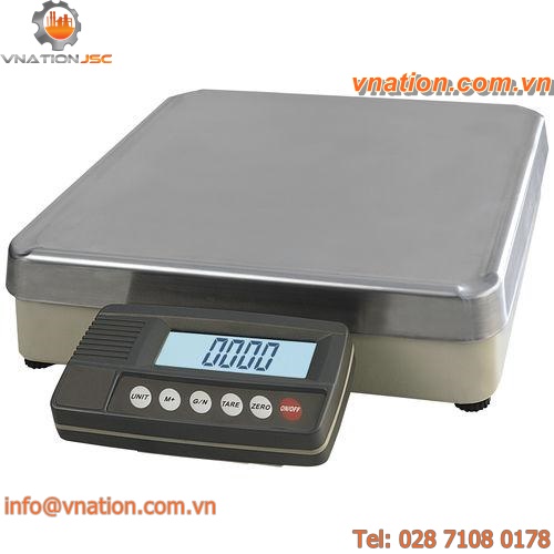 tabletop scales / with LCD display / stainless steel
