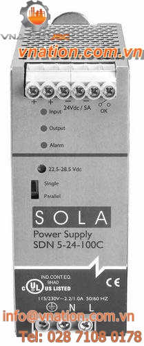 AC/DC power supply / DIN rail / single-phase / three-phase