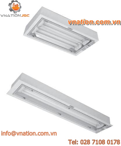flush-mounted lighting fixture / fluorescent tube