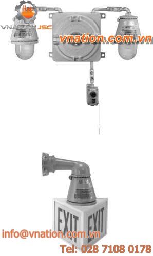 pendant emergency lighting / incandescent / explosion-proof / for hazardous locations