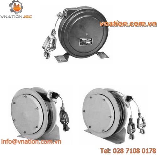 grounding reel / retractable / with mounting bracket