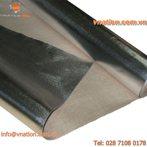 aluminized insulating blanket / woven / silica