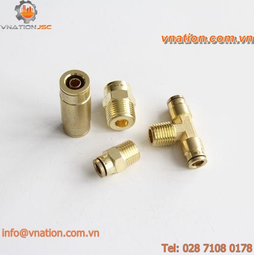 push-in fitting / straight / pneumatic