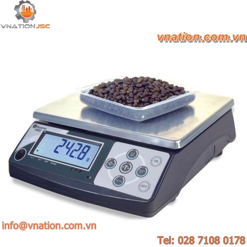 tabletop scales / with LCD display / stainless steel pan / piece counting function