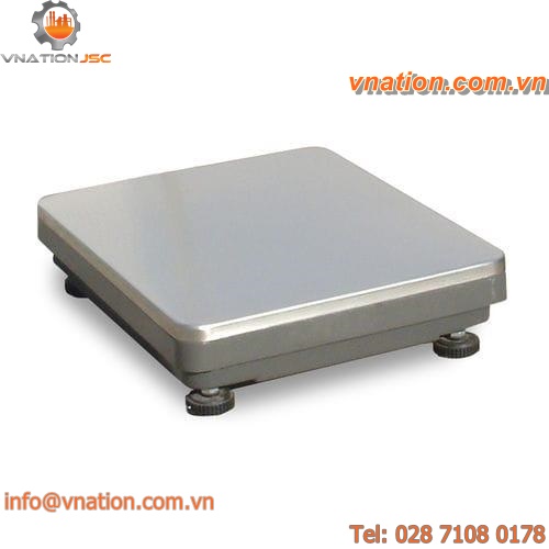 platform scales / with separate indicator / IP65 / stainless steel pan