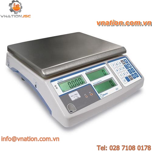 counting scales / with LCD display / stainless steel pan / piece counting function