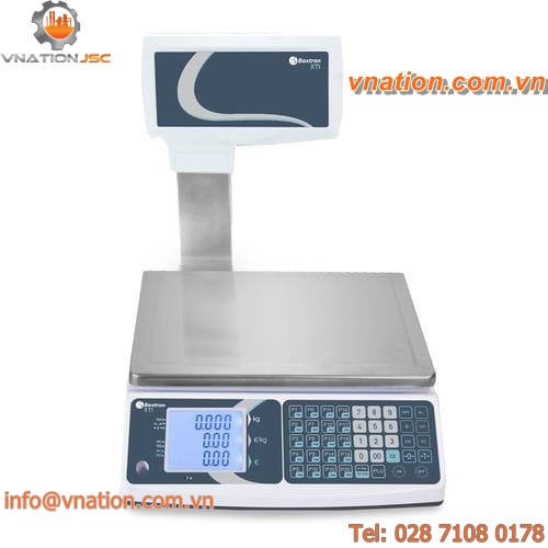 tabletop scales / with LCD display / stainless steel pan / battery-powered