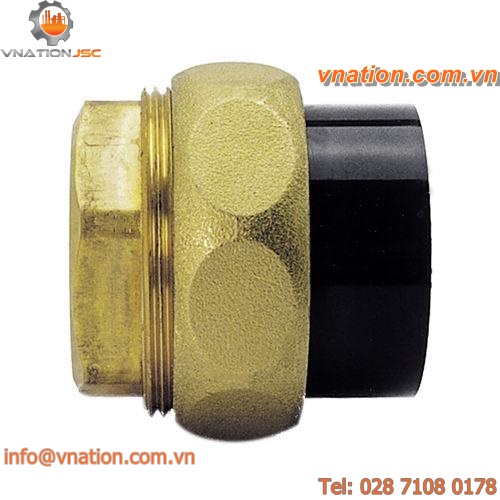 adapter union / threaded / brass / PVC