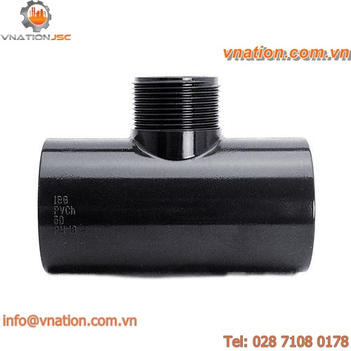 socket fitting / male / threaded / T