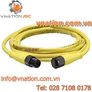 electric connector / circular / threaded / M12